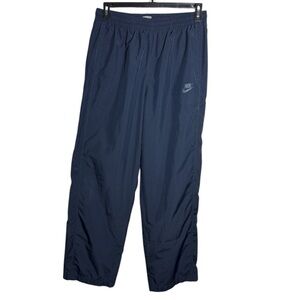 Nike Storm Fit Men's Navy Blue Zip Pocket Ankle Drawstring Rain Pants Size Large